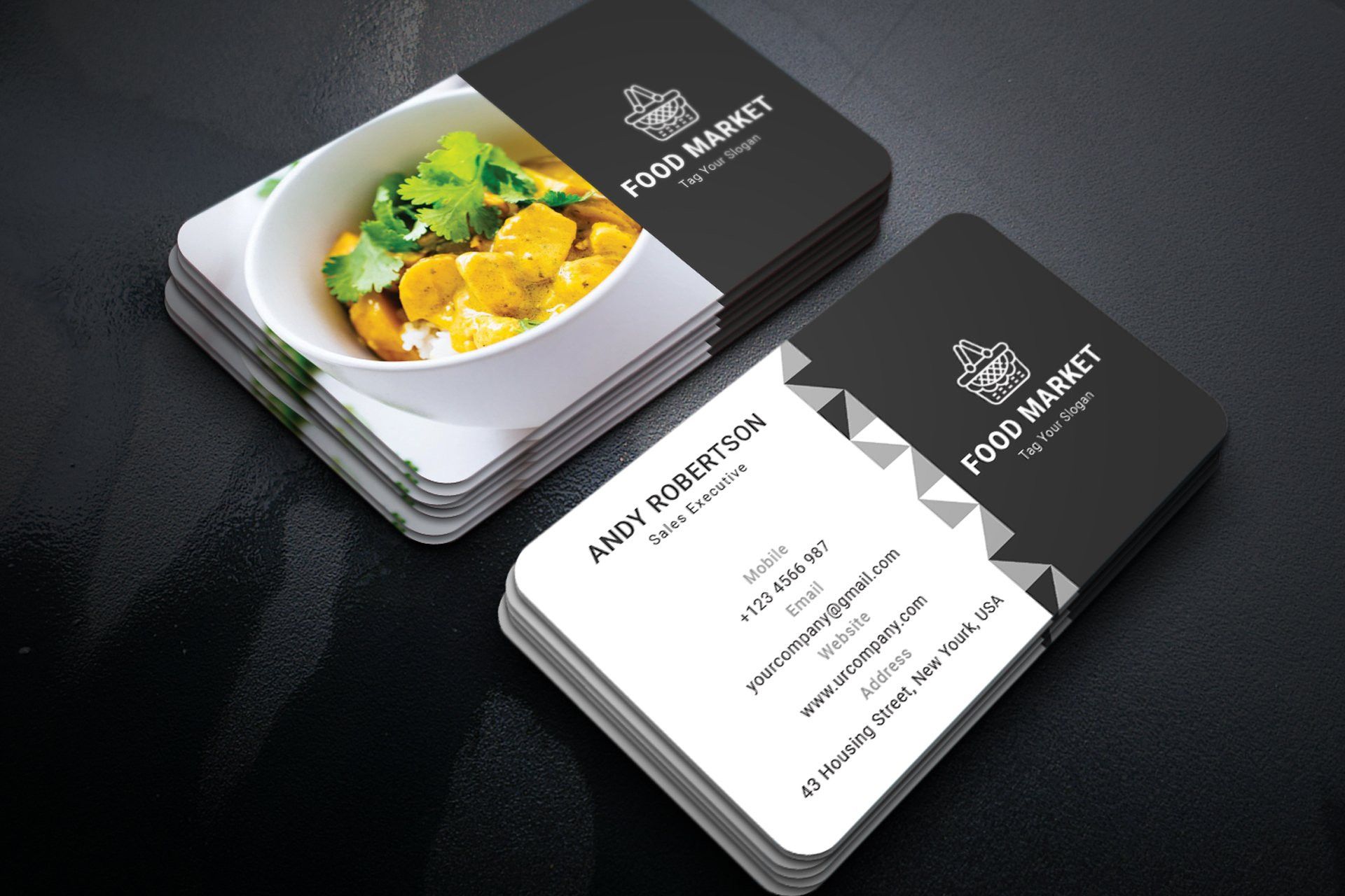 business cards catering 2