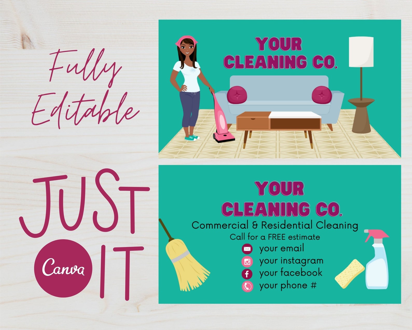 business cards cleaning houses 2