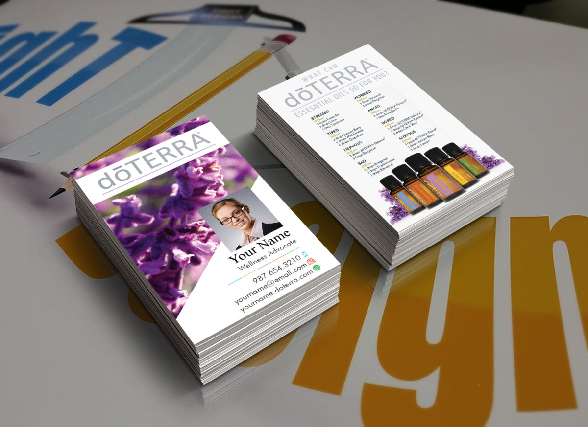 business cards doterra 1