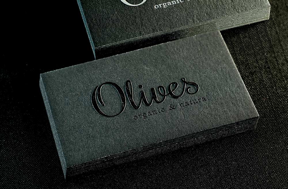 business cards embossed foil 3