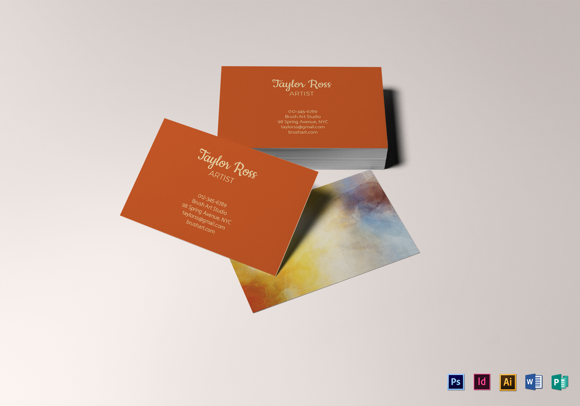 business cards for artists painter 3