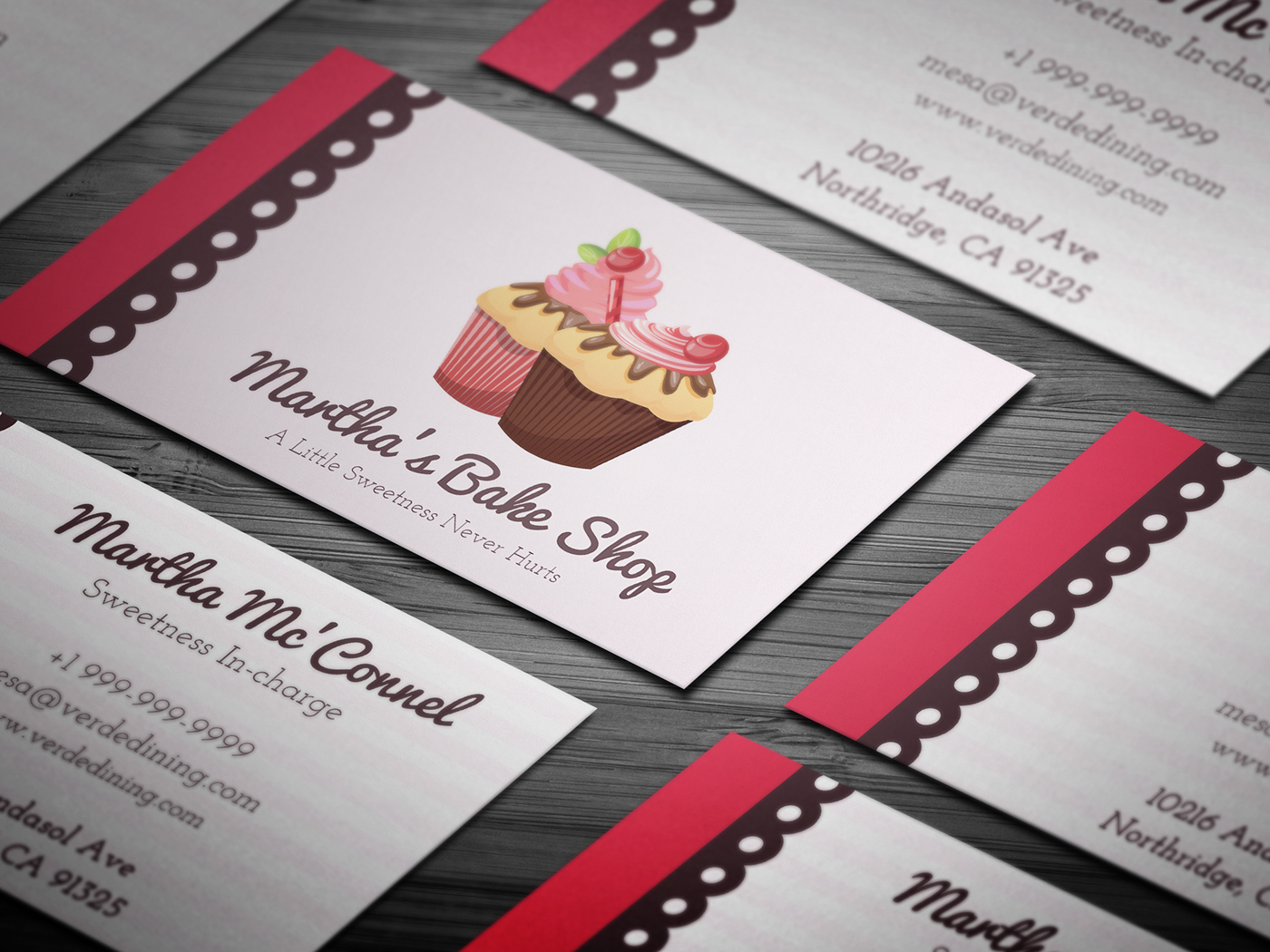 business cards for bakery 3