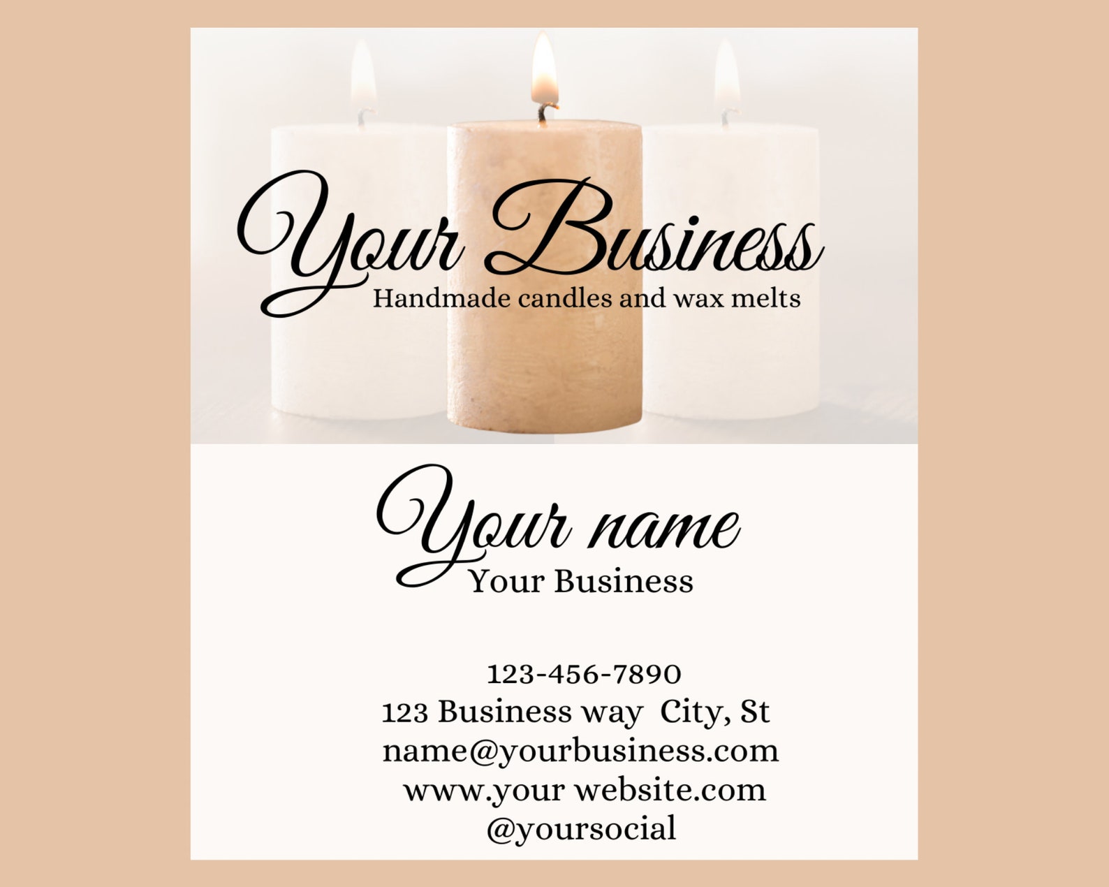 business cards for candle makers 3