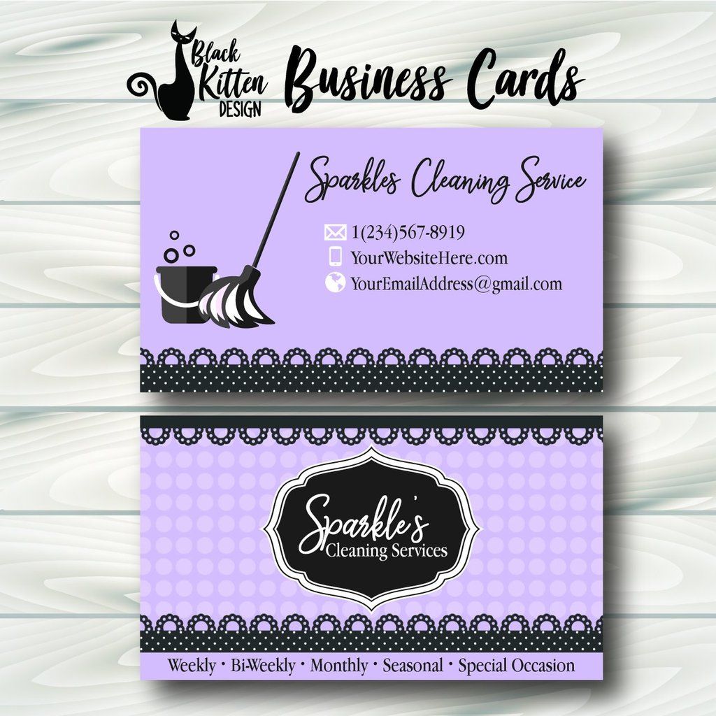 business cards for cleaning company 2
