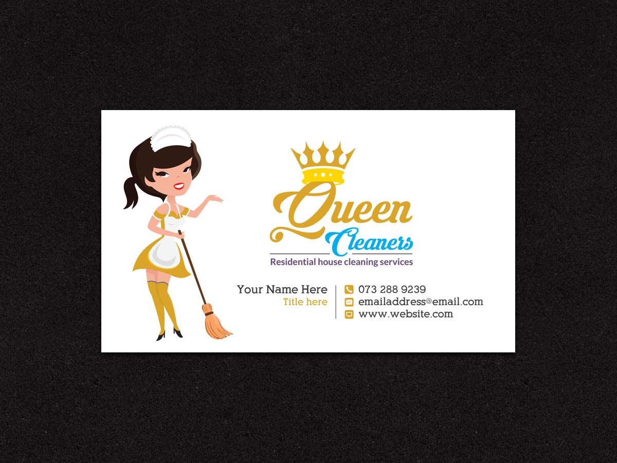 business cards for cleaning services 1