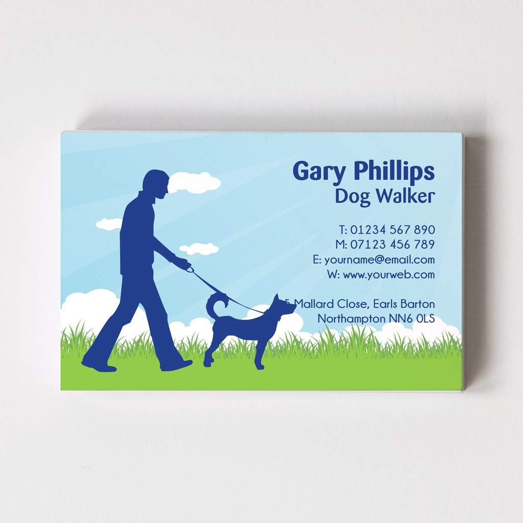 business cards for dog walkers 1