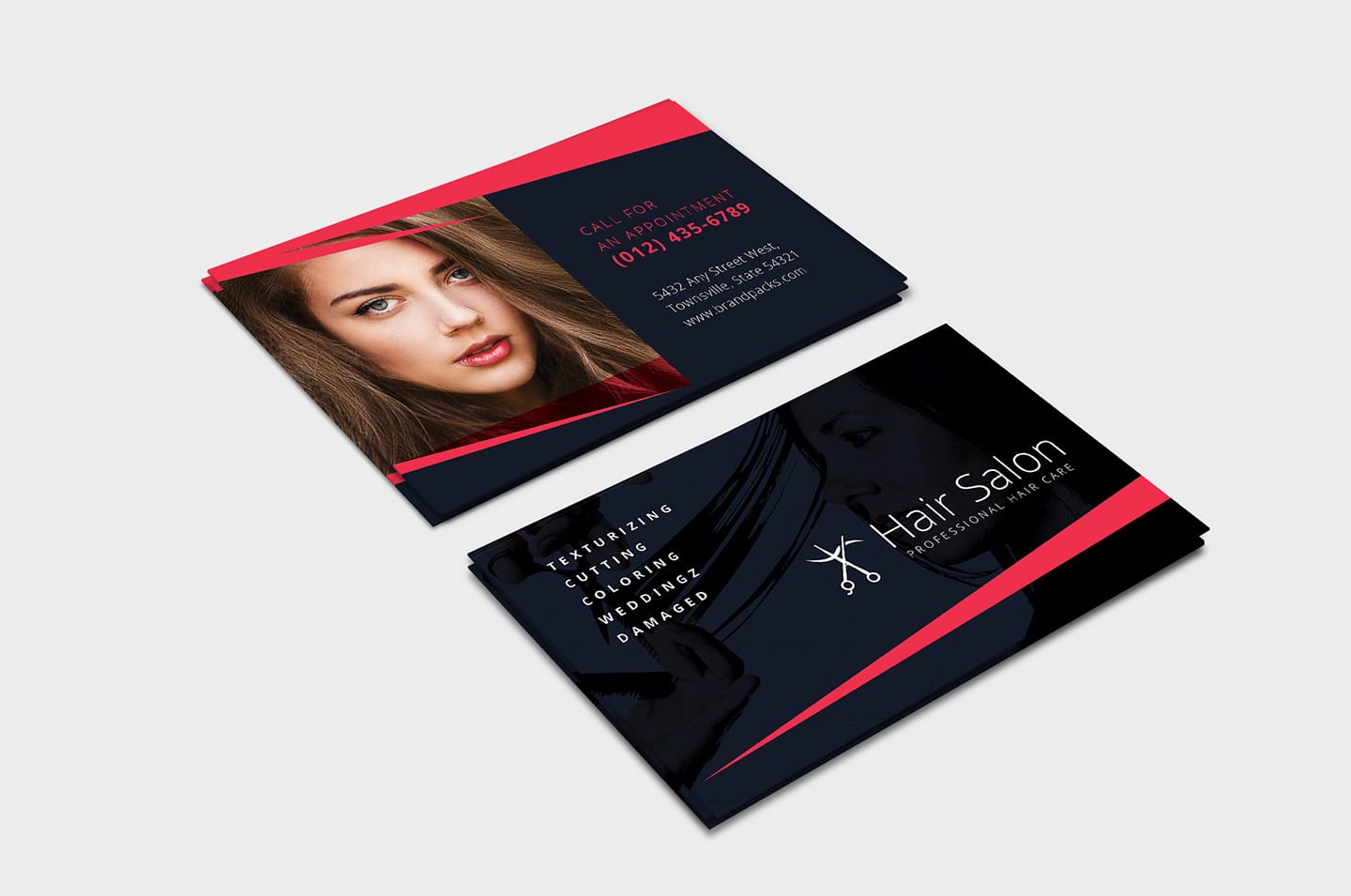 business cards for hairdressers 2