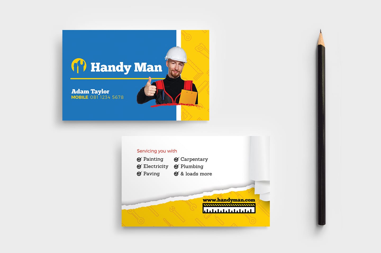 business cards for handyman 4