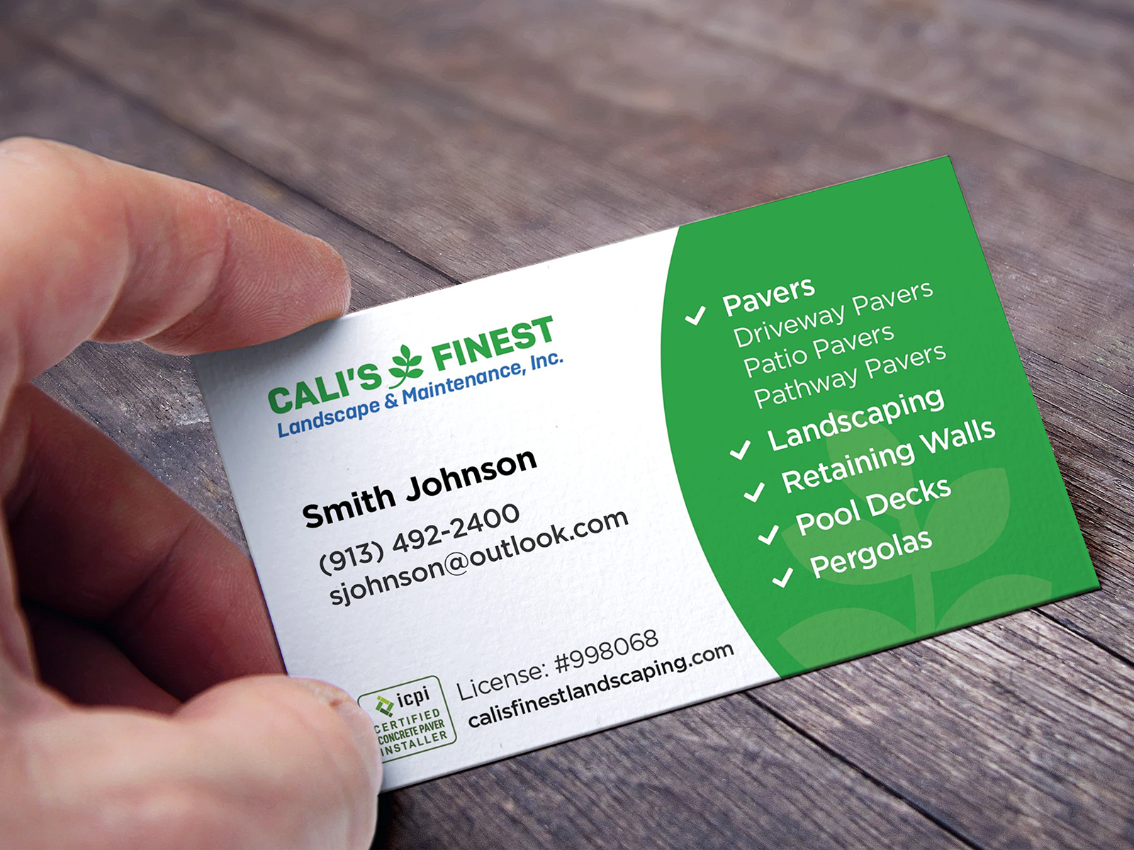 business cards for landscaping 1