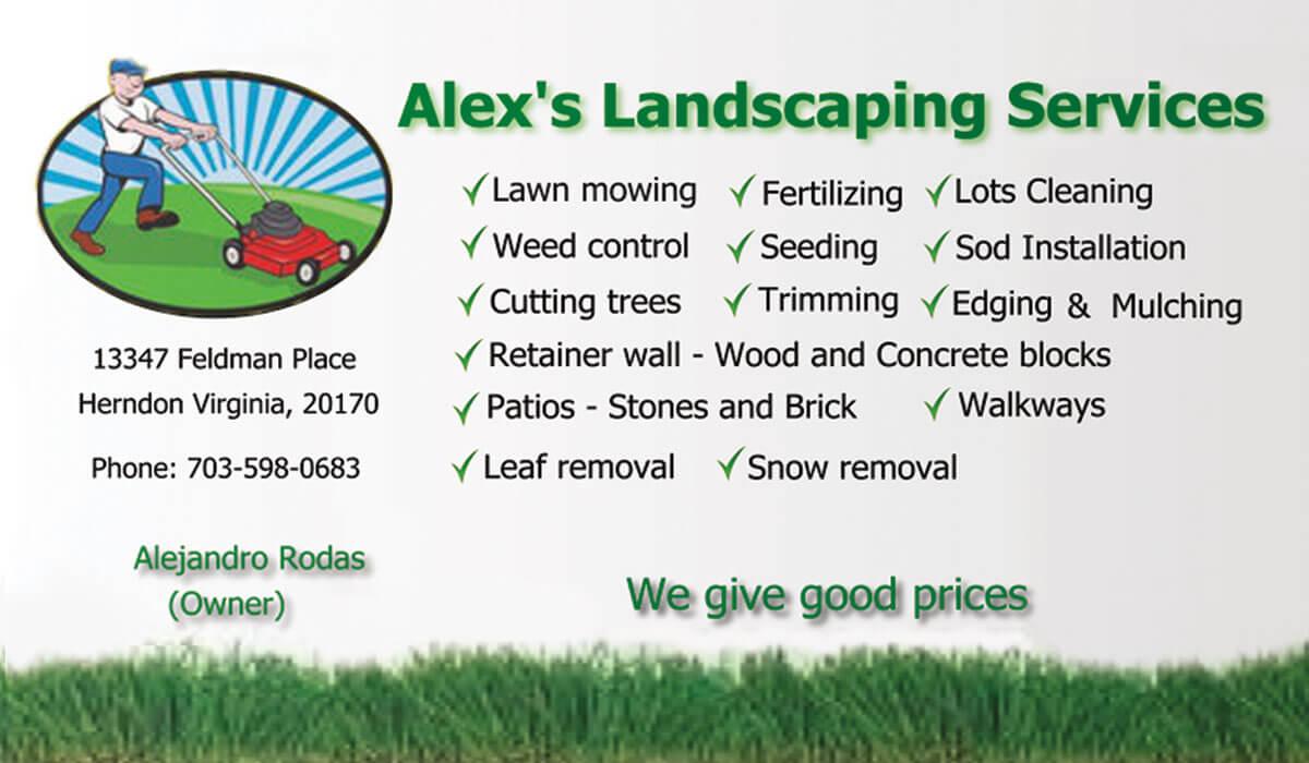 business cards for landscaping 5