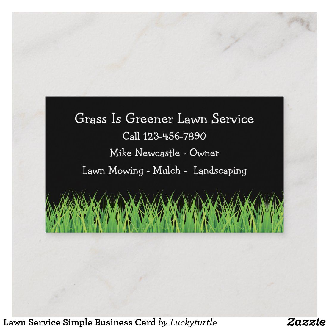 business cards for lawn service 2