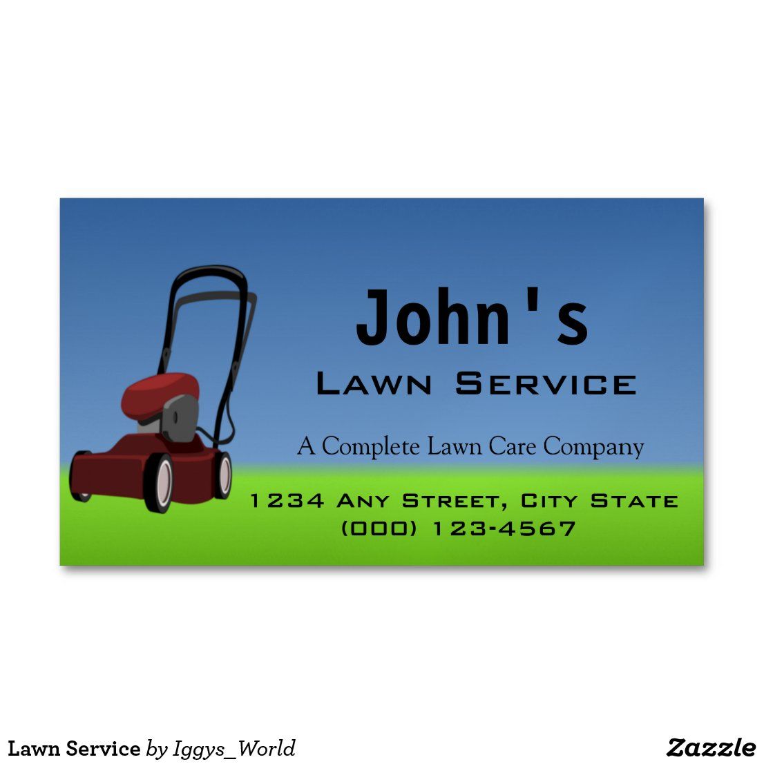 business cards for lawn service 3