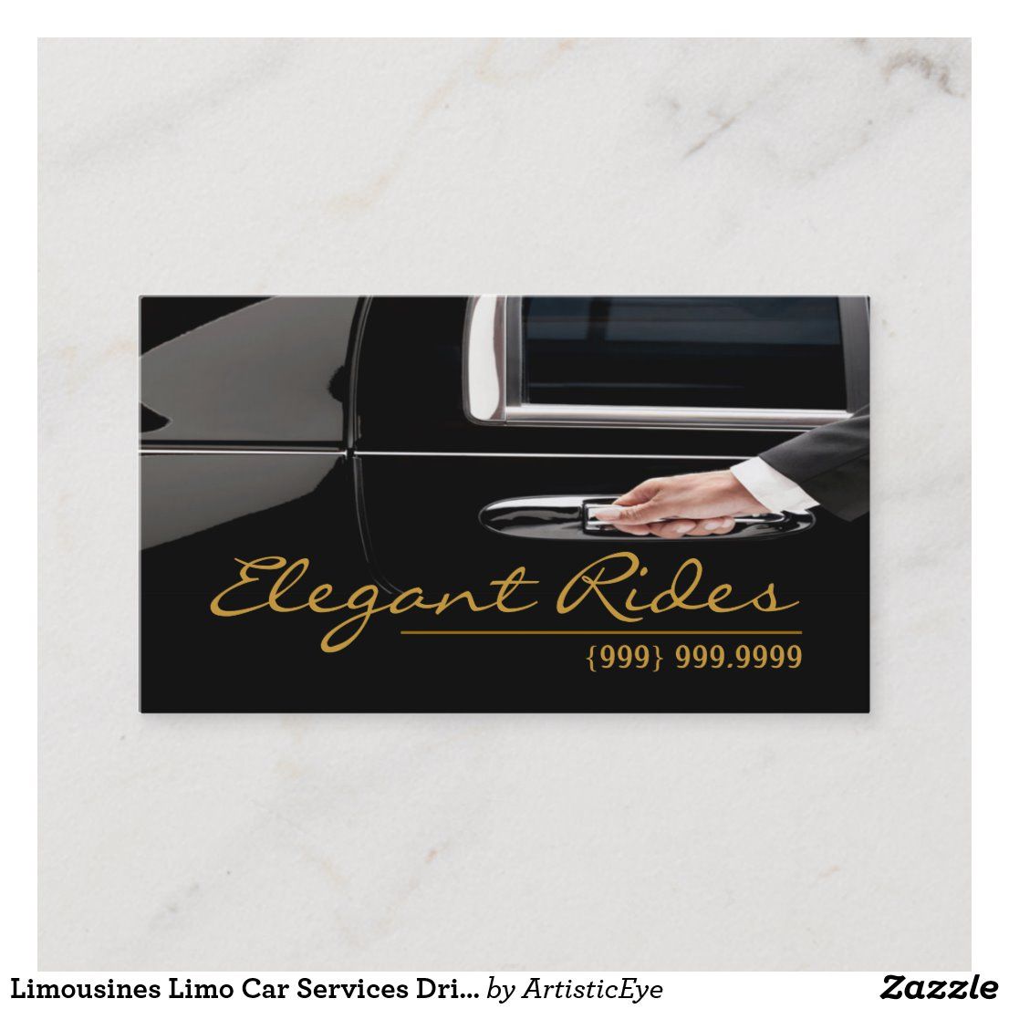 business cards for limousine service 3
