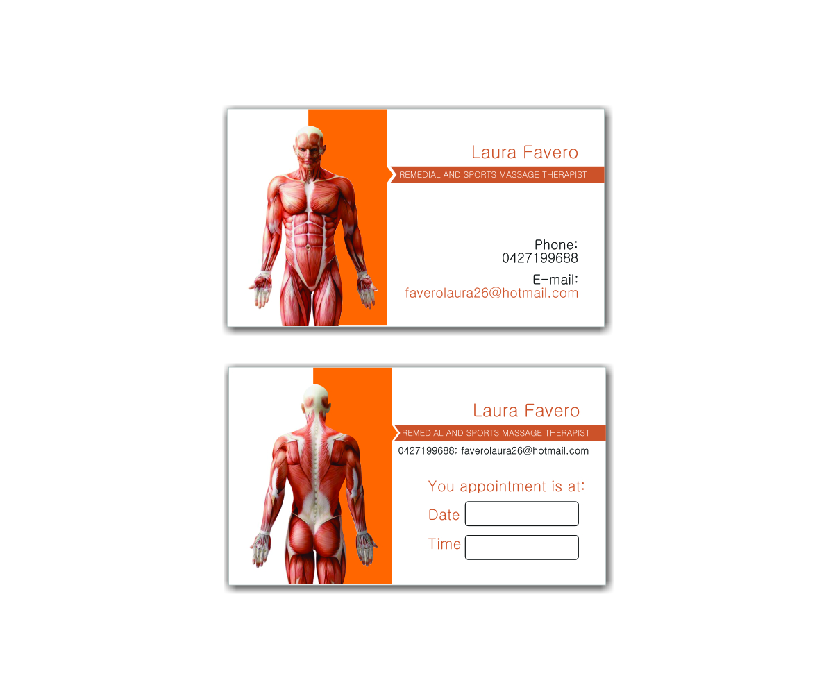 business cards for massage and bodywork 2