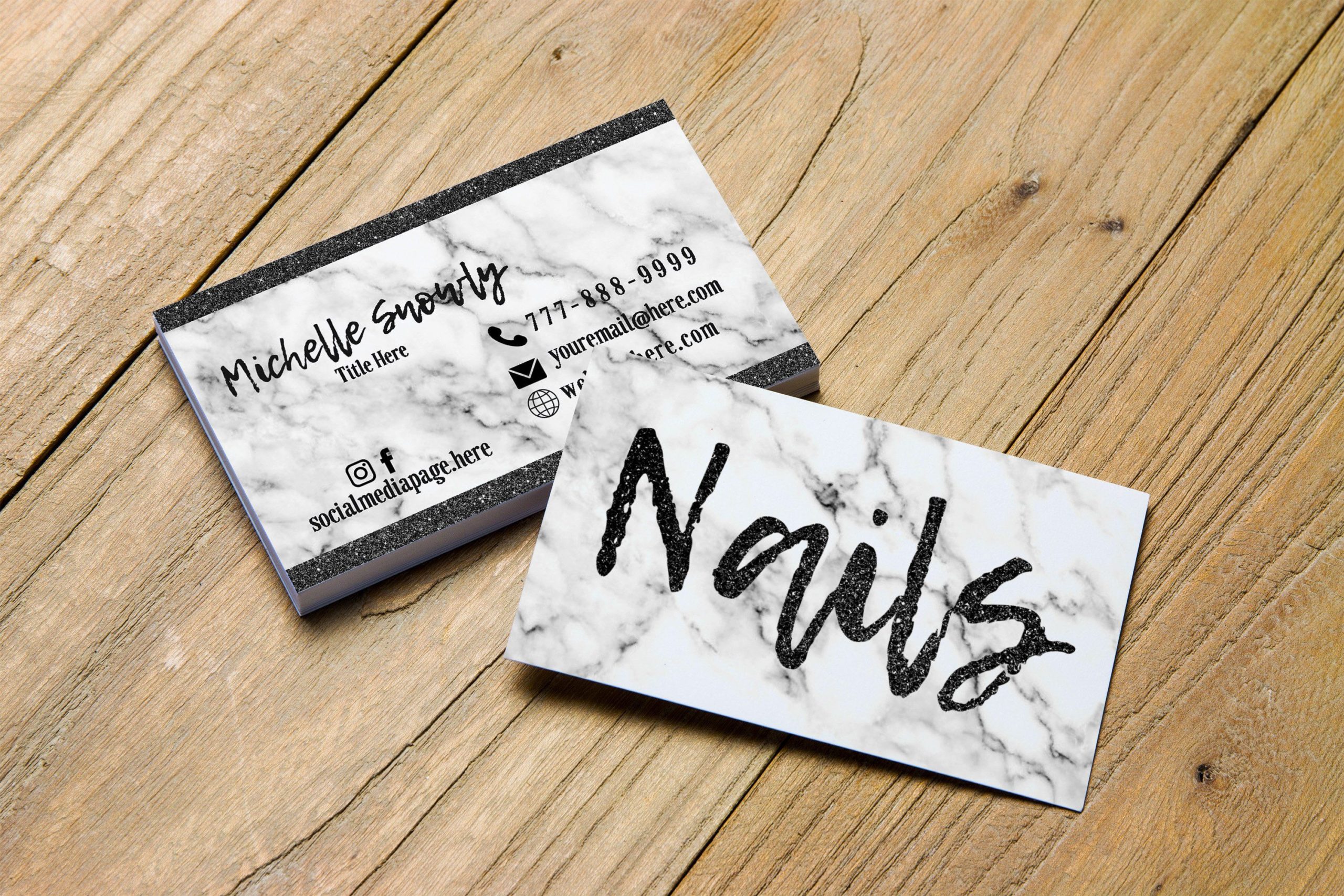 business cards for nail technicians 3