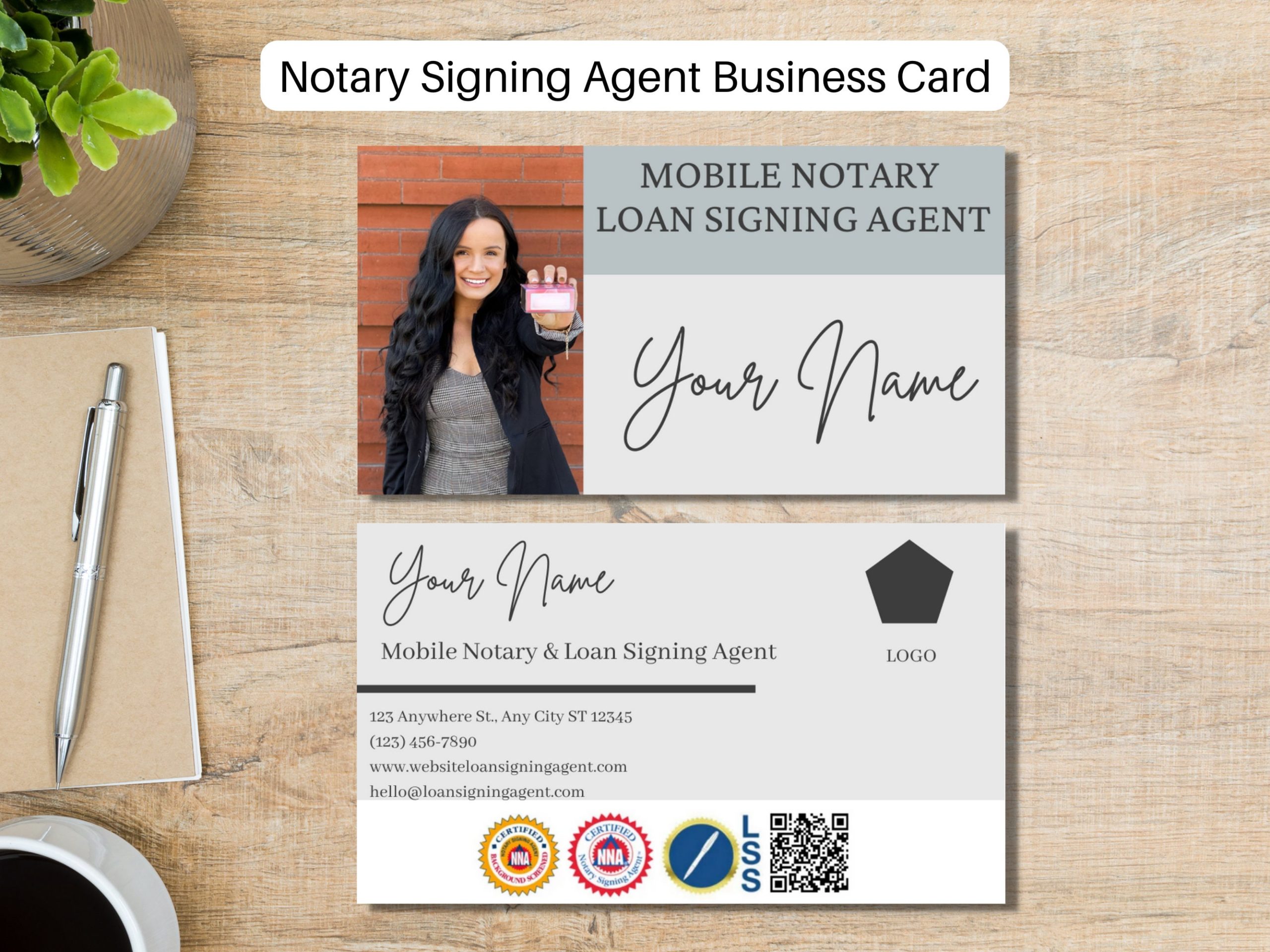 business cards for notary signing agent 2