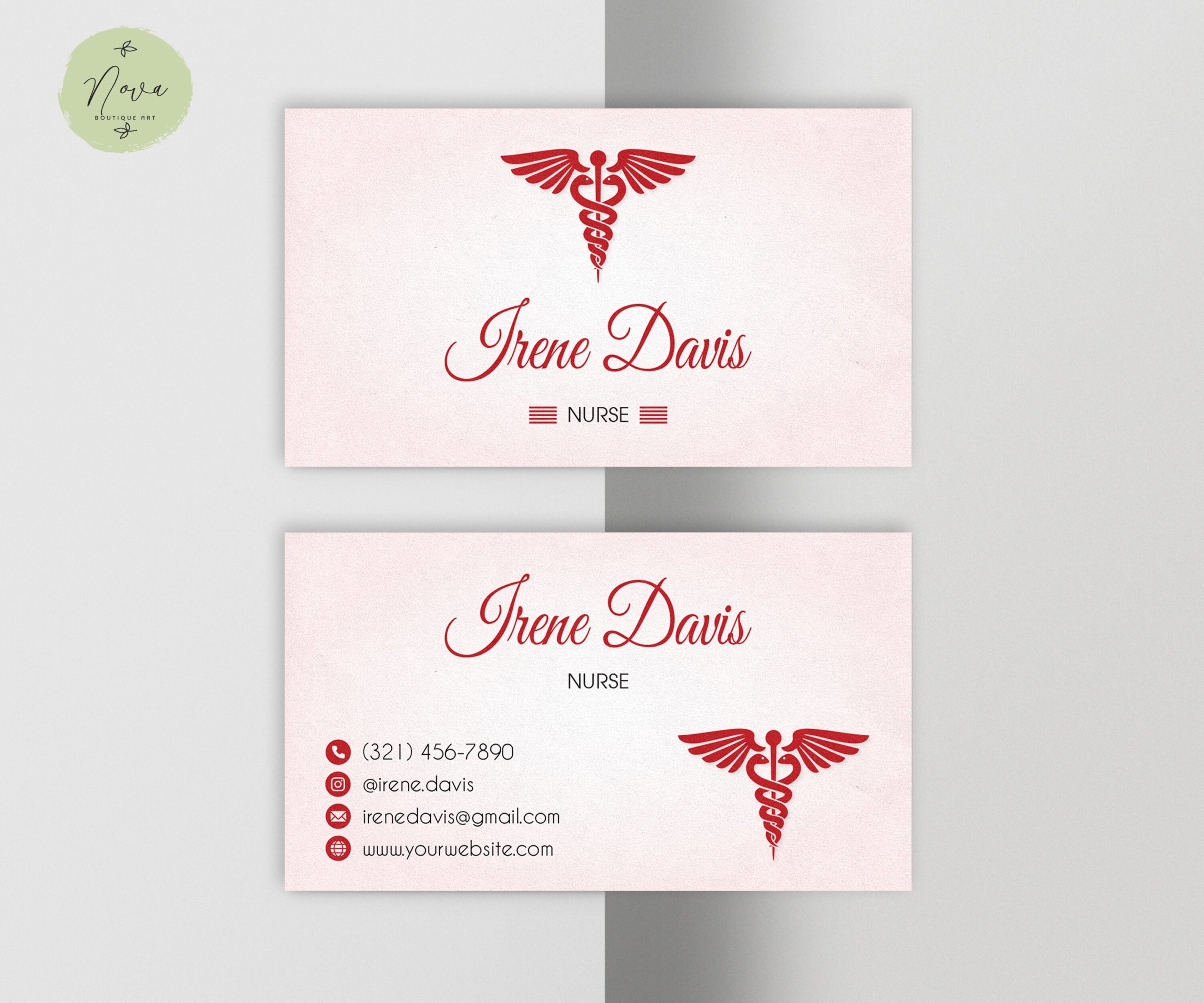 business cards for nurses 2