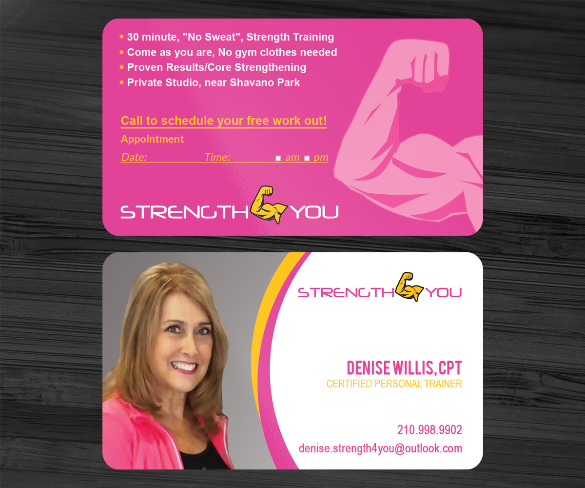 business cards for personal trainer 1