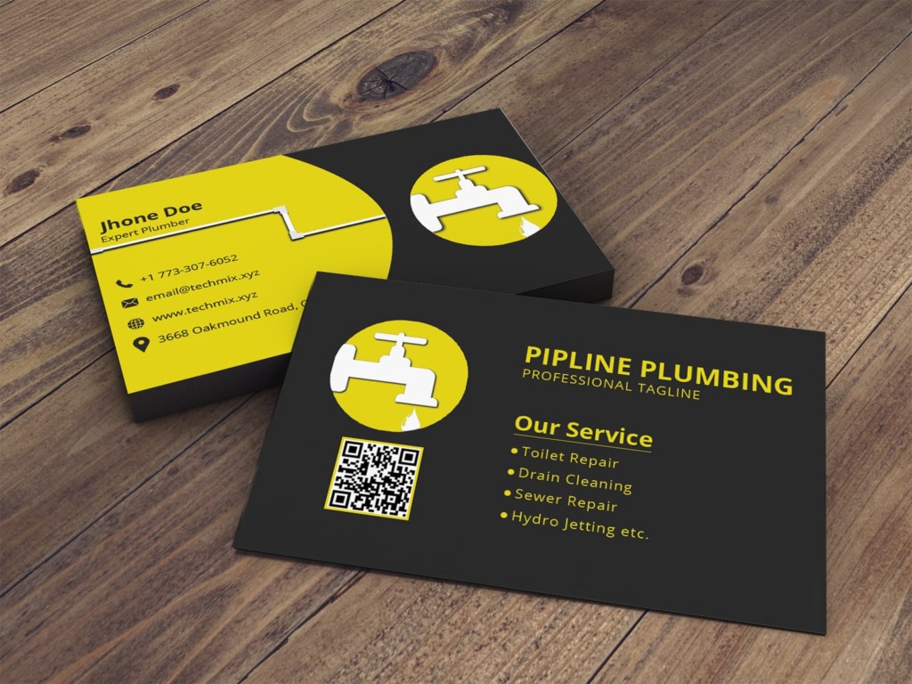 business cards for plumbers 1