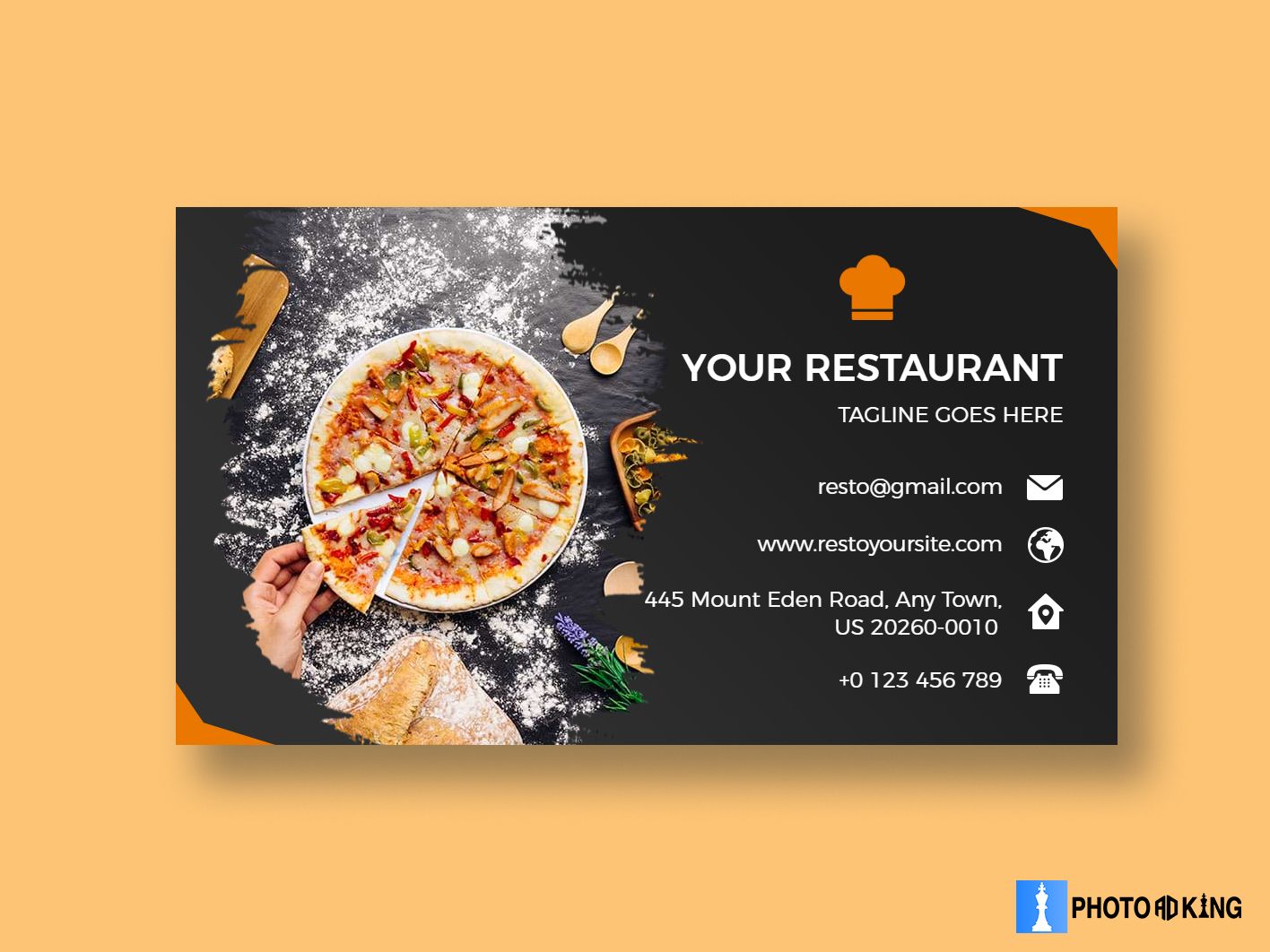 business cards for restaurants 1