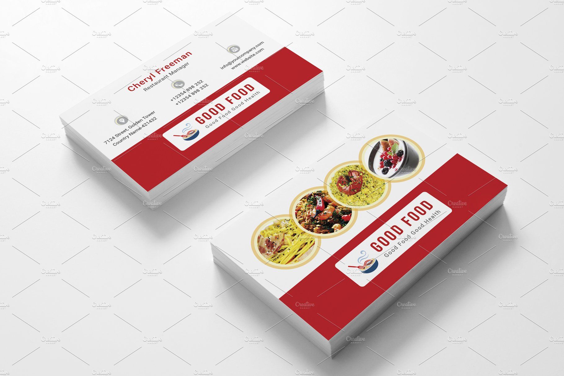 business cards for restaurants 4