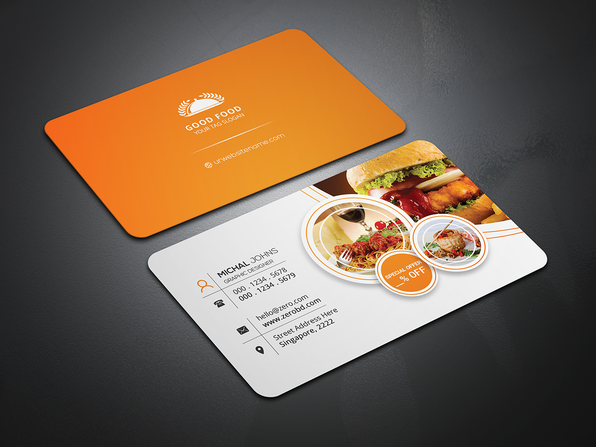 business cards for restaurants 5