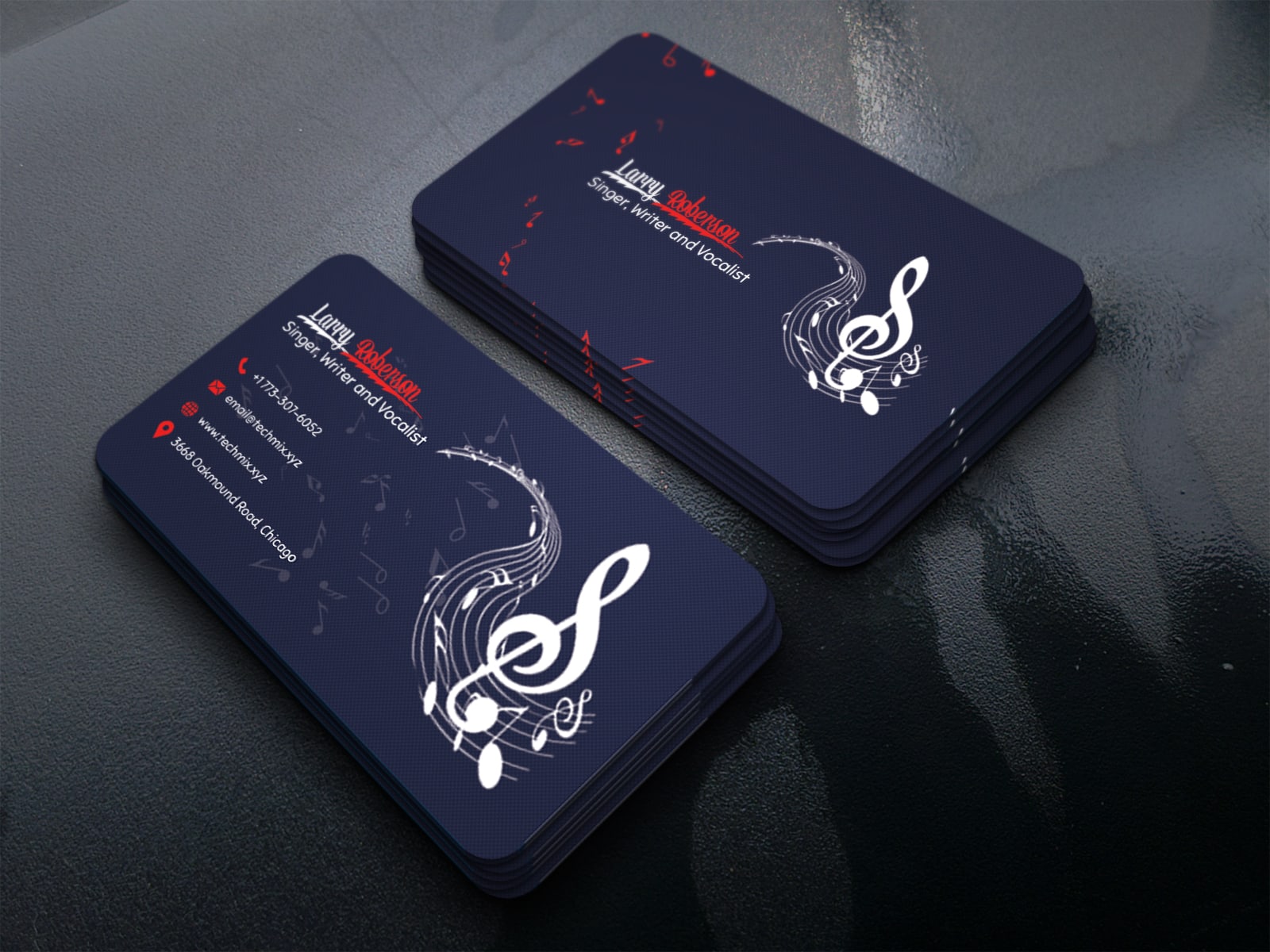 business cards for singers 3