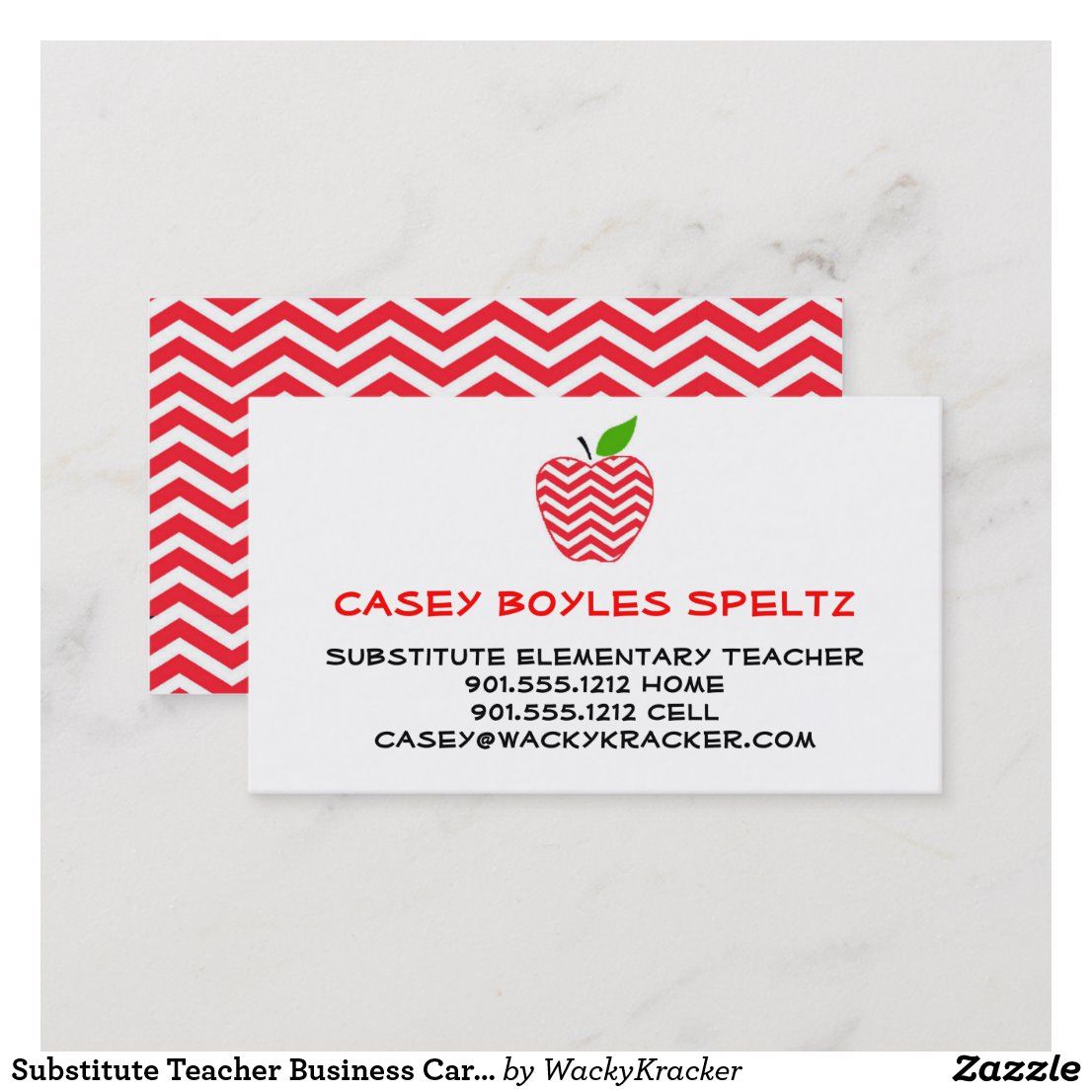 business cards for substitute teachers 3