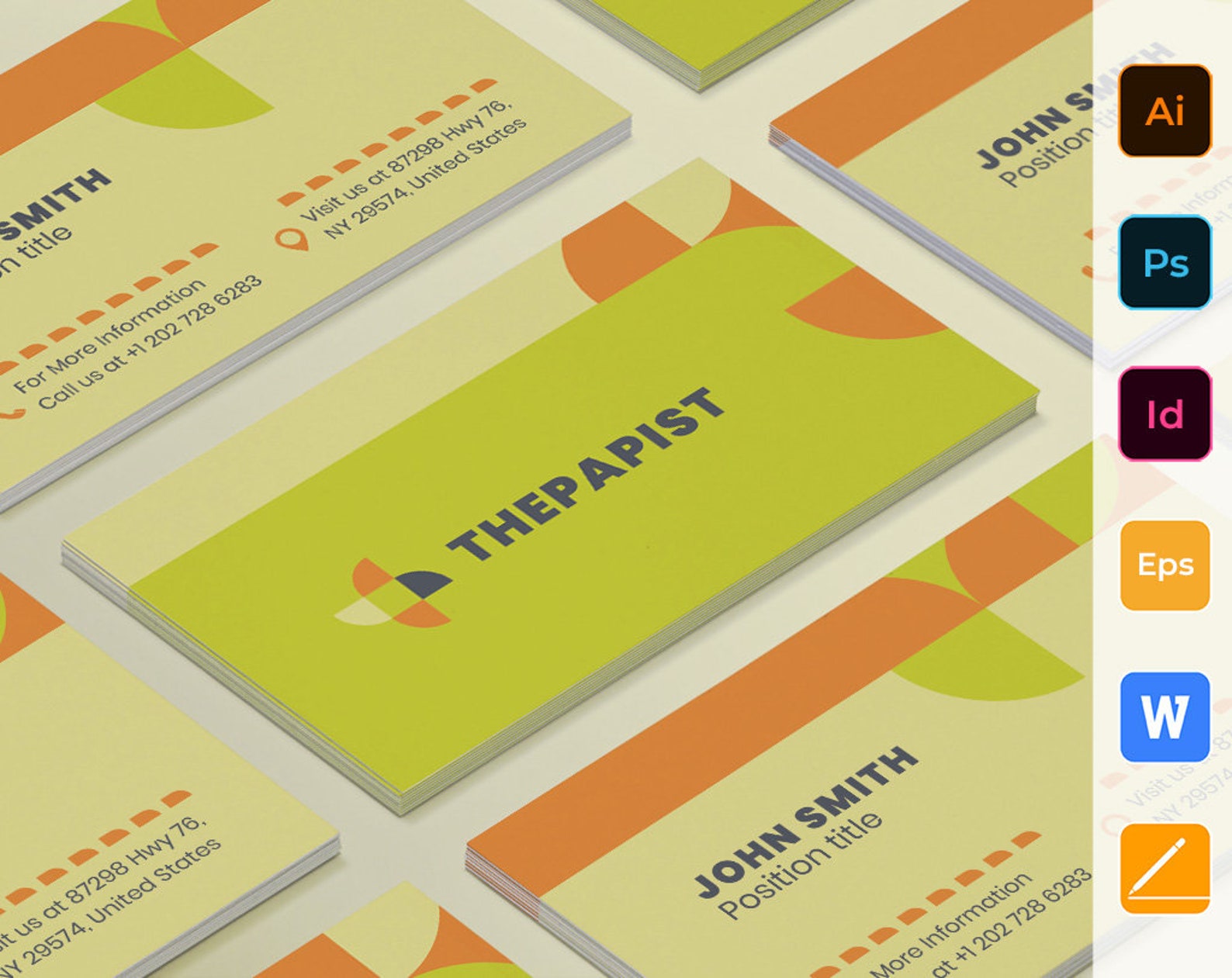 business cards for therapists 2