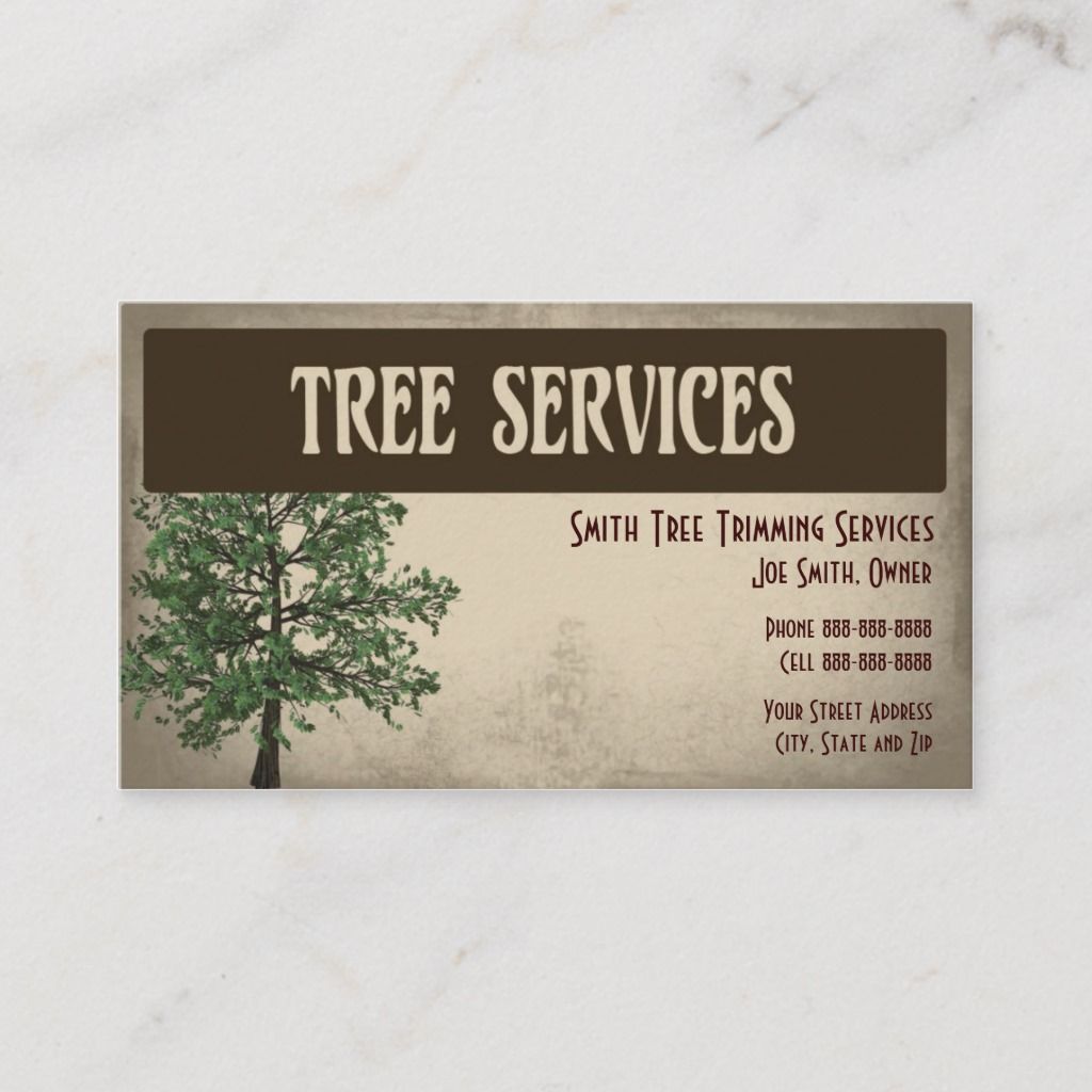 business cards for tree service 2