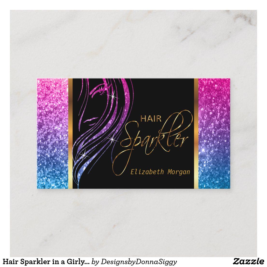 business cards glitter 5