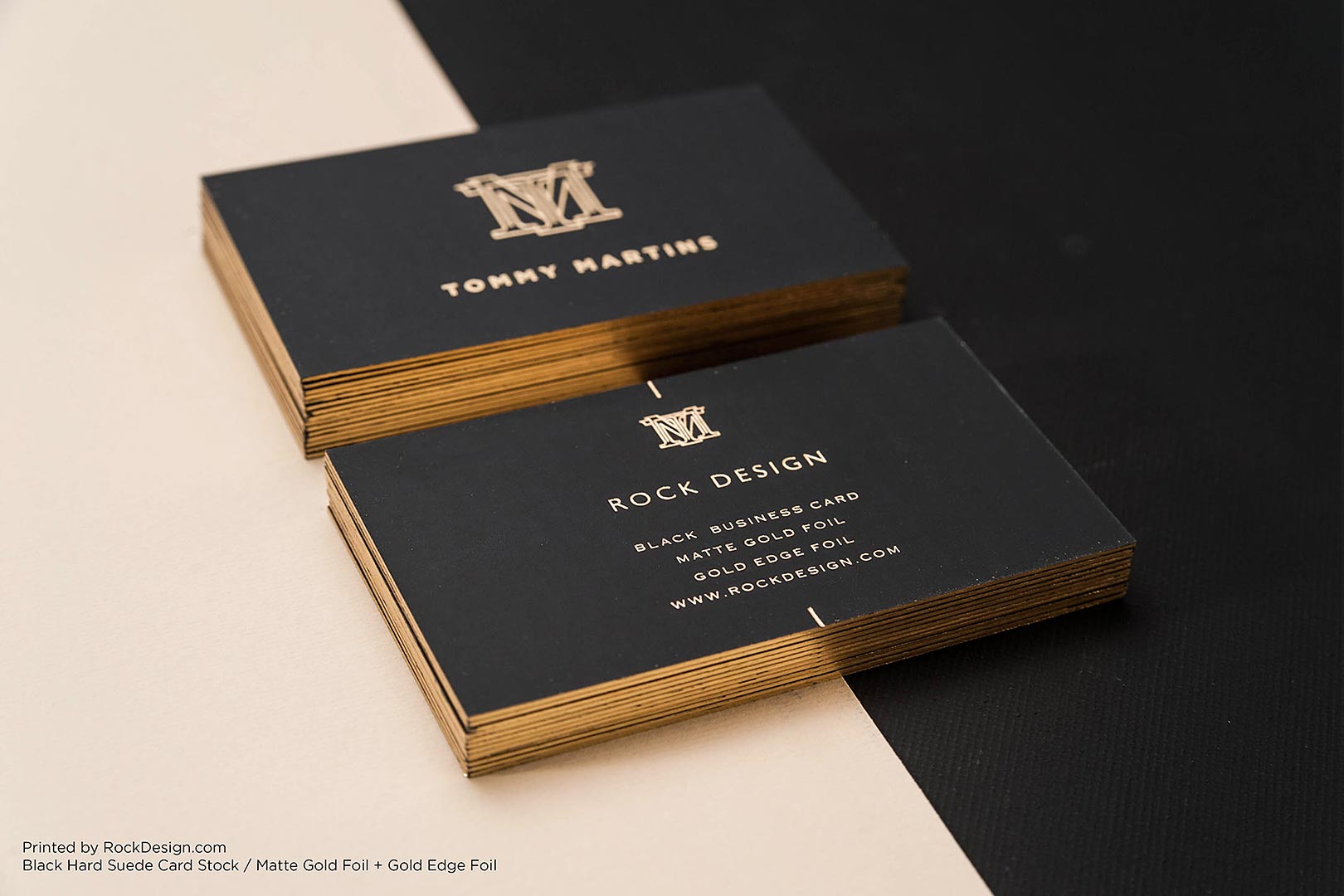 business cards gold 3