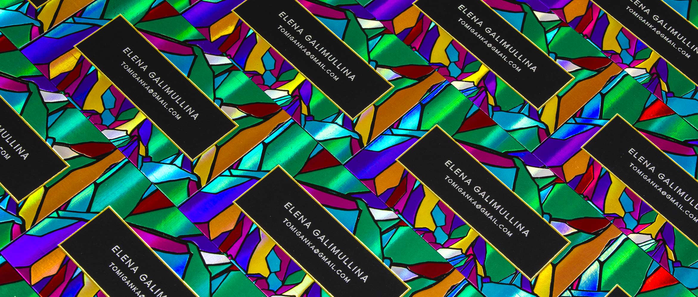 business cards holographic 1