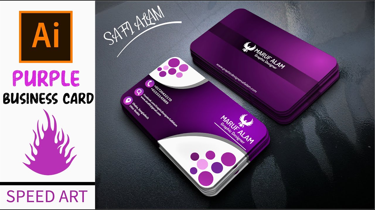 business cards illustrator 2