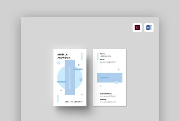 business cards indesign 4