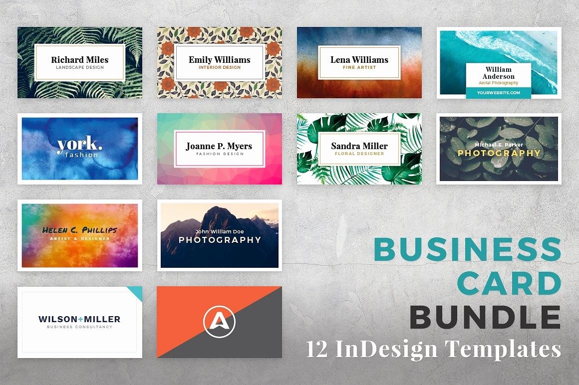 business cards indesign template 3