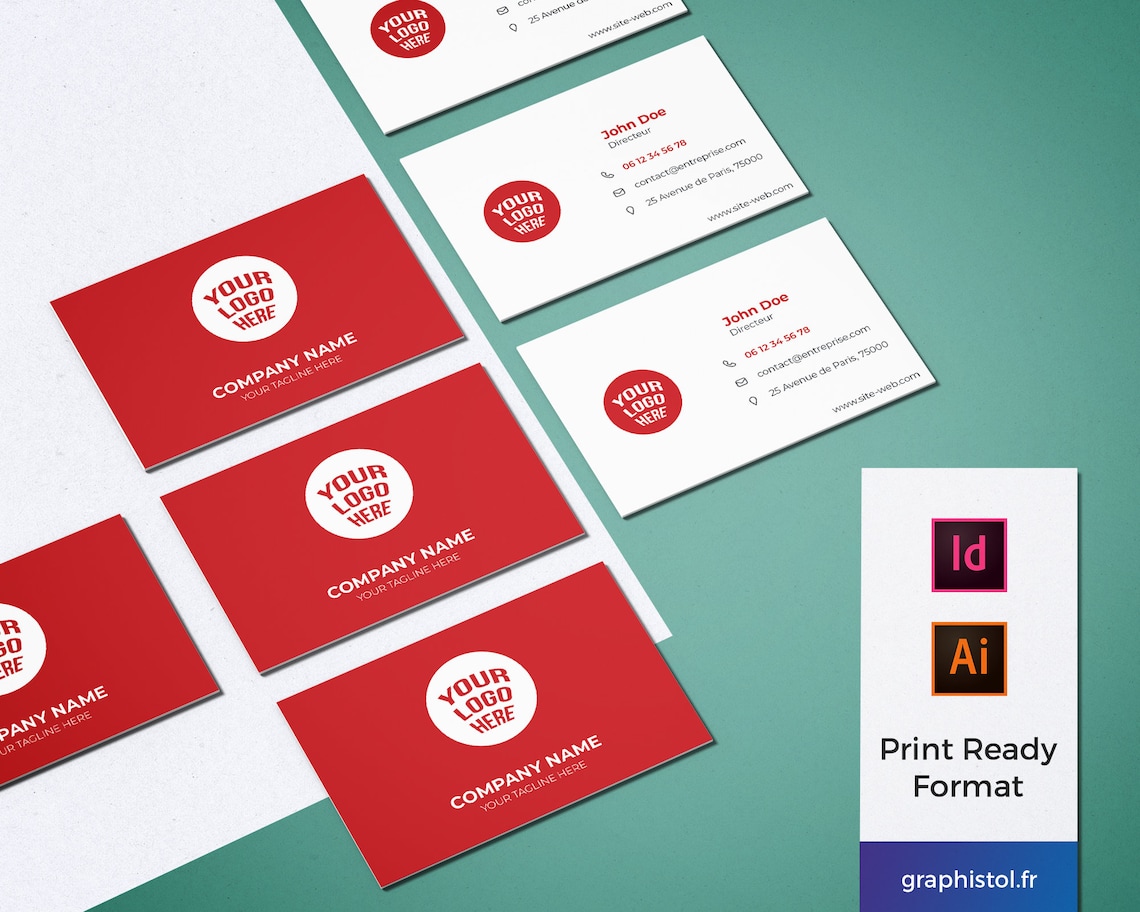 business cards indesign template 5