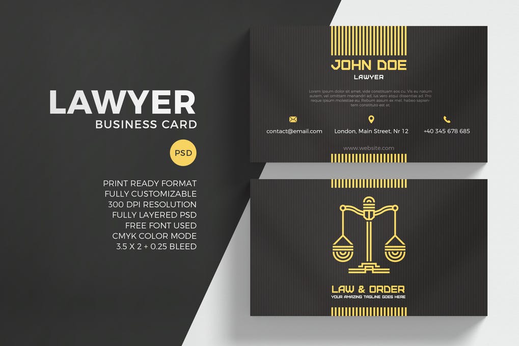 business cards lawyer 3