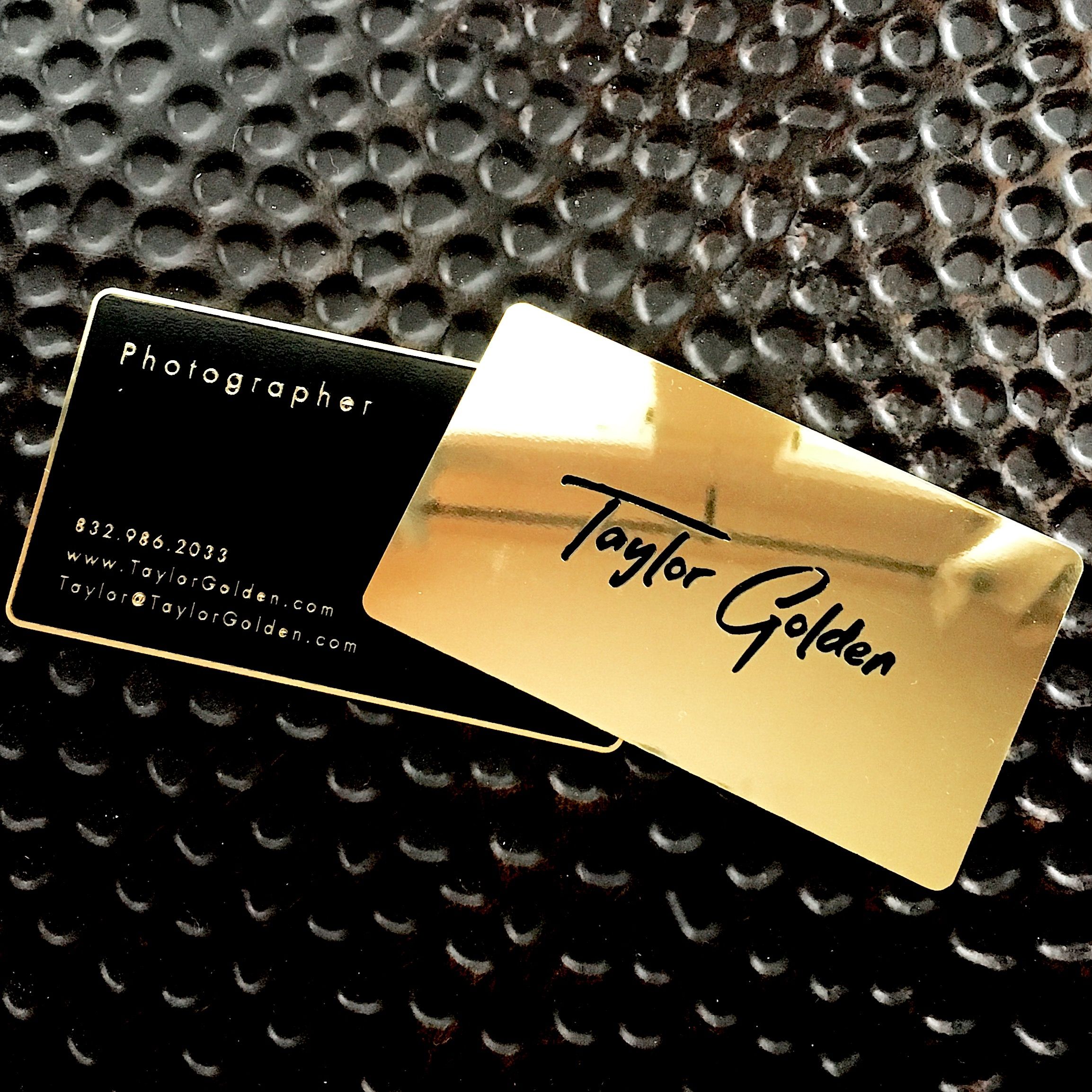 business cards metallic finish 2