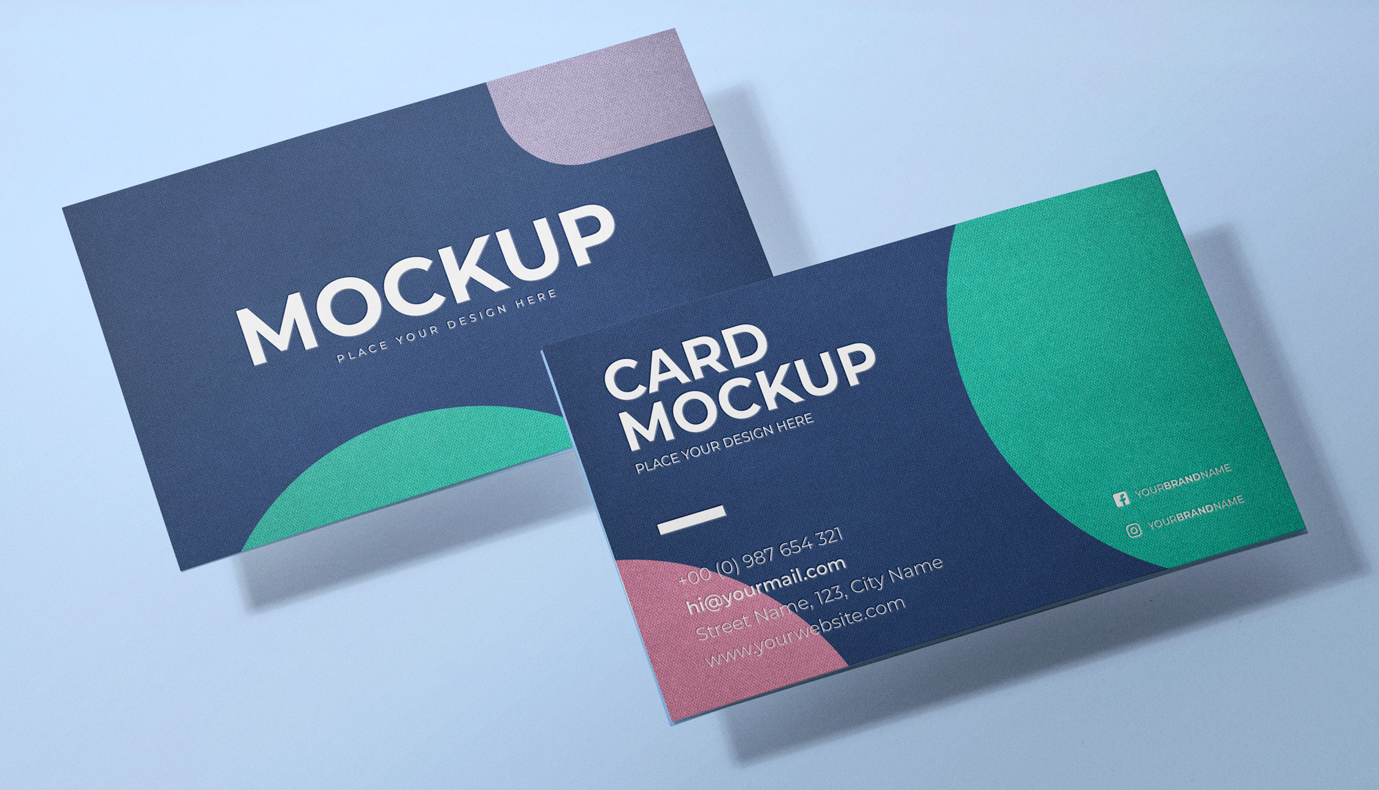 business cards mockups 3