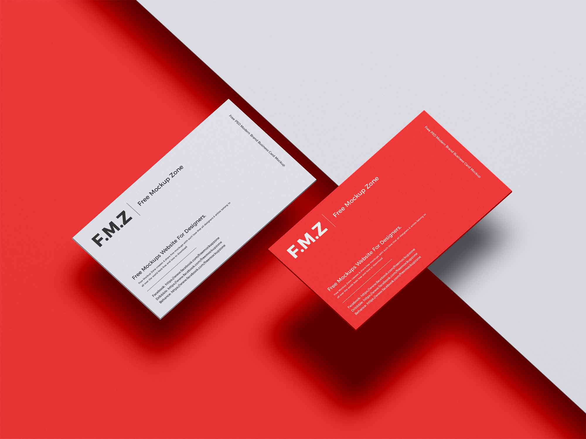 business cards mockups free 1