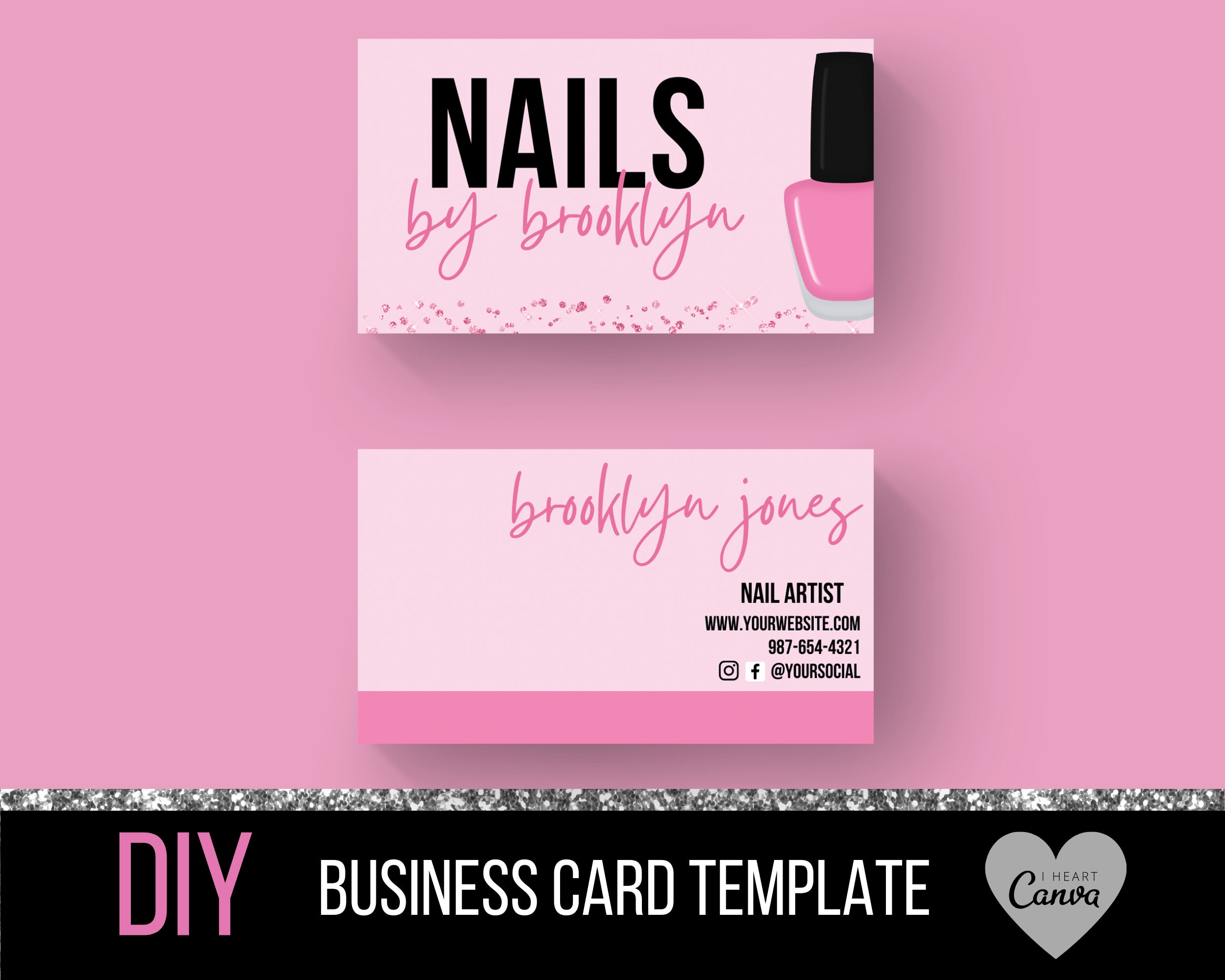business cards nails 5