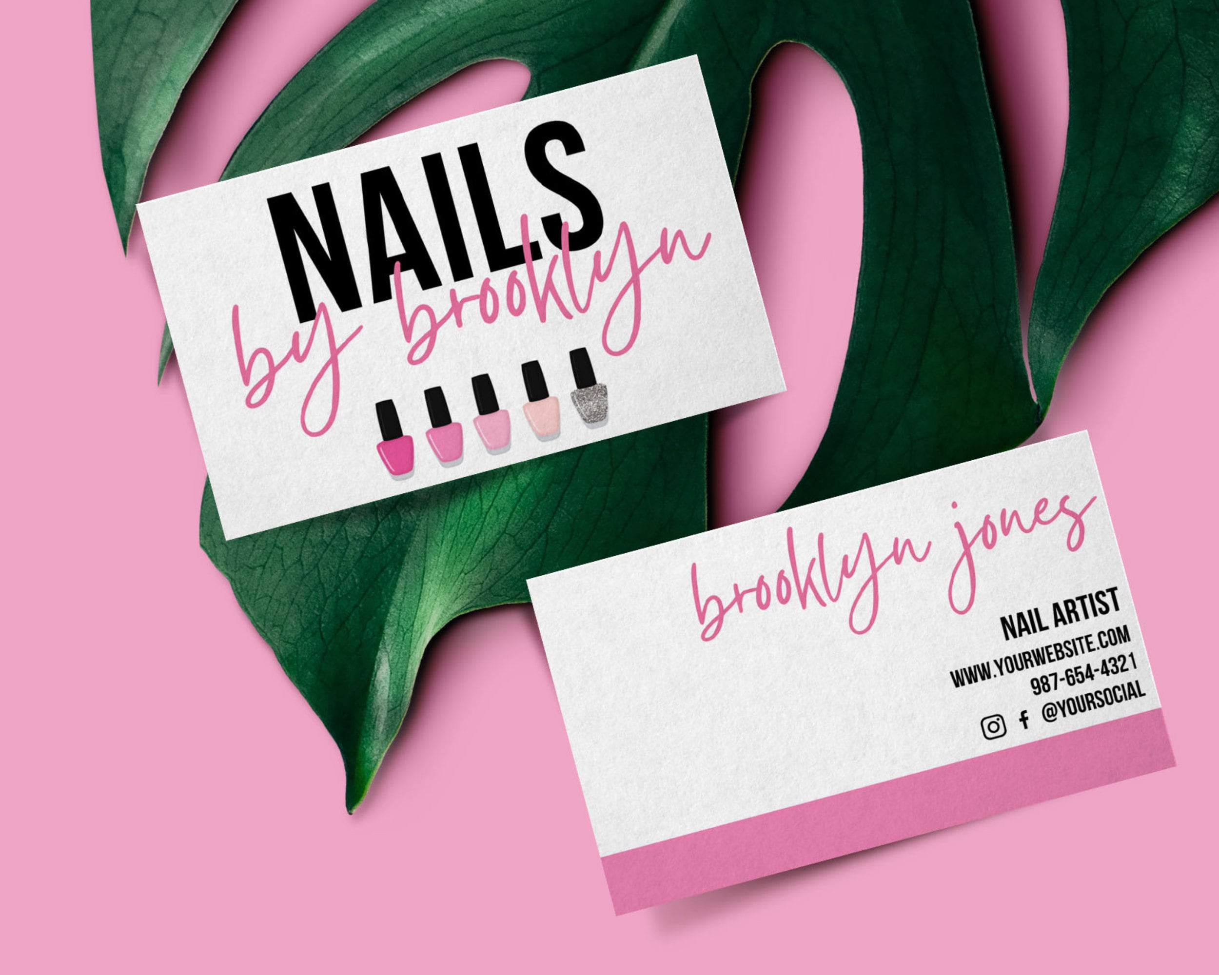 business cards nails design 2