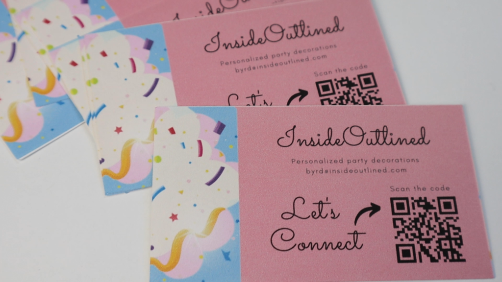 business cards on cricut 3