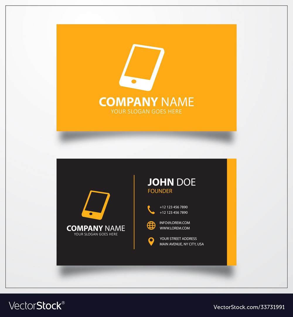 business cards phone number format 3