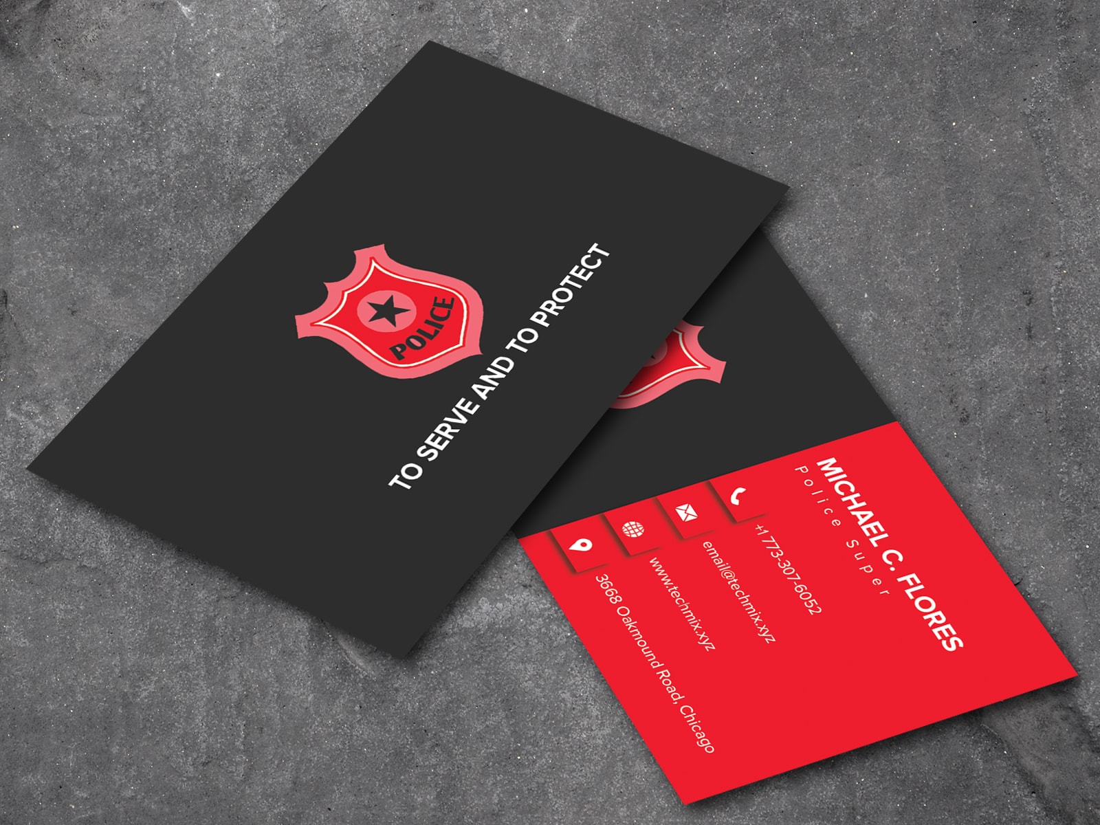 business cards police 1