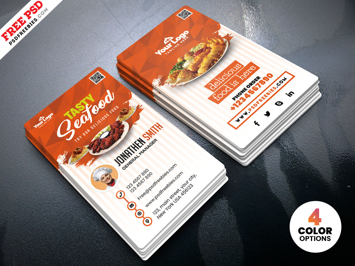 business cards restaurant 3