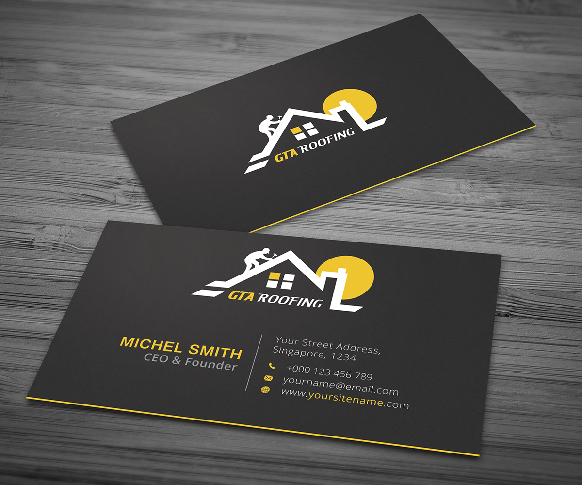 business cards roofing 2