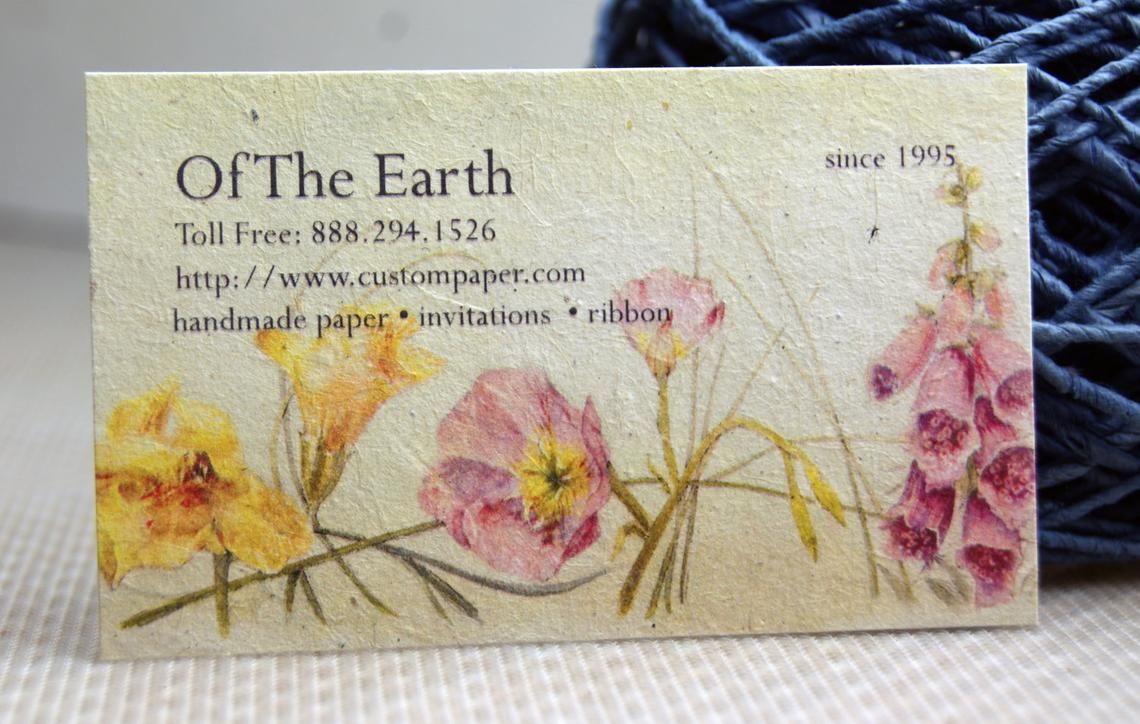 business cards seed paper 2