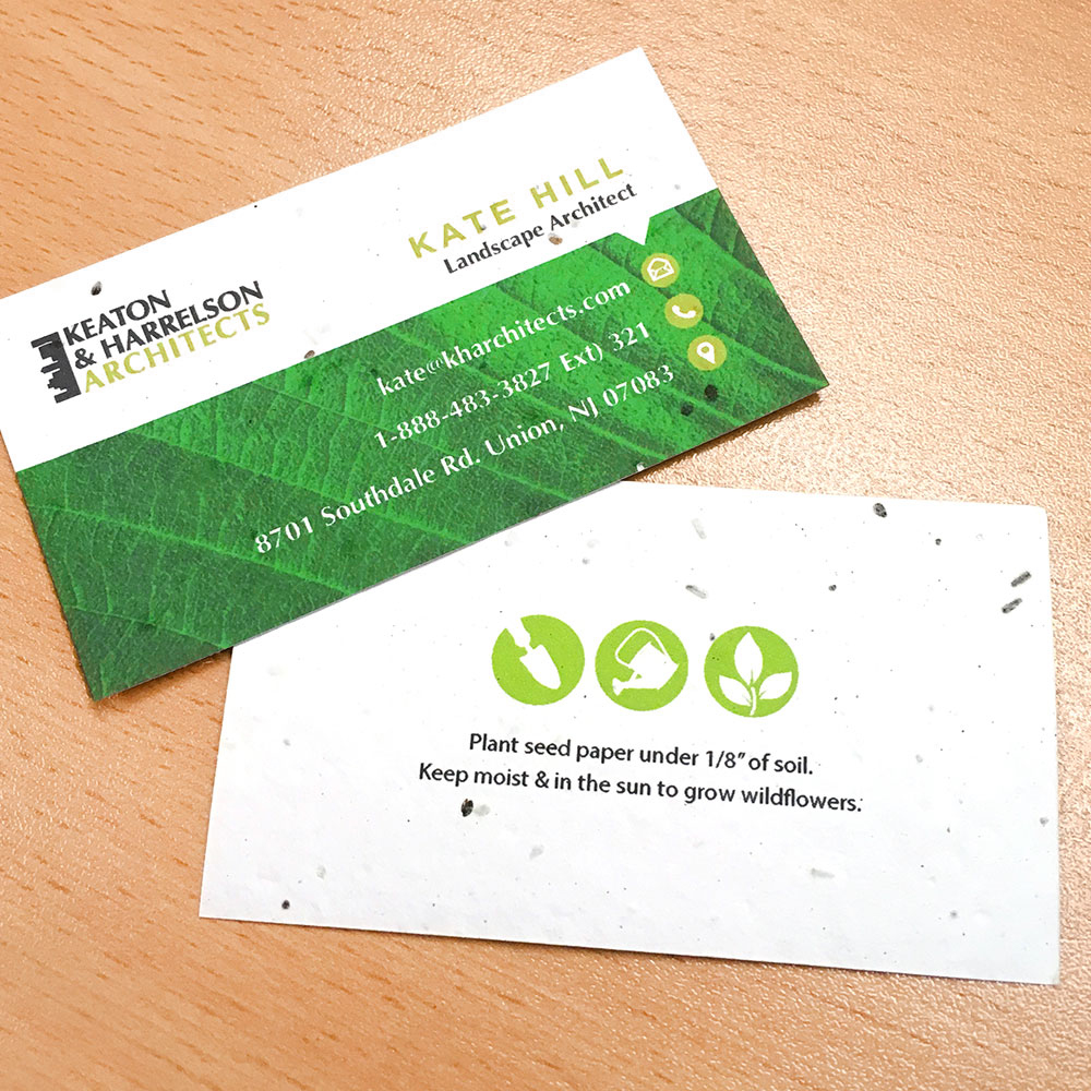 business cards seed paper 3